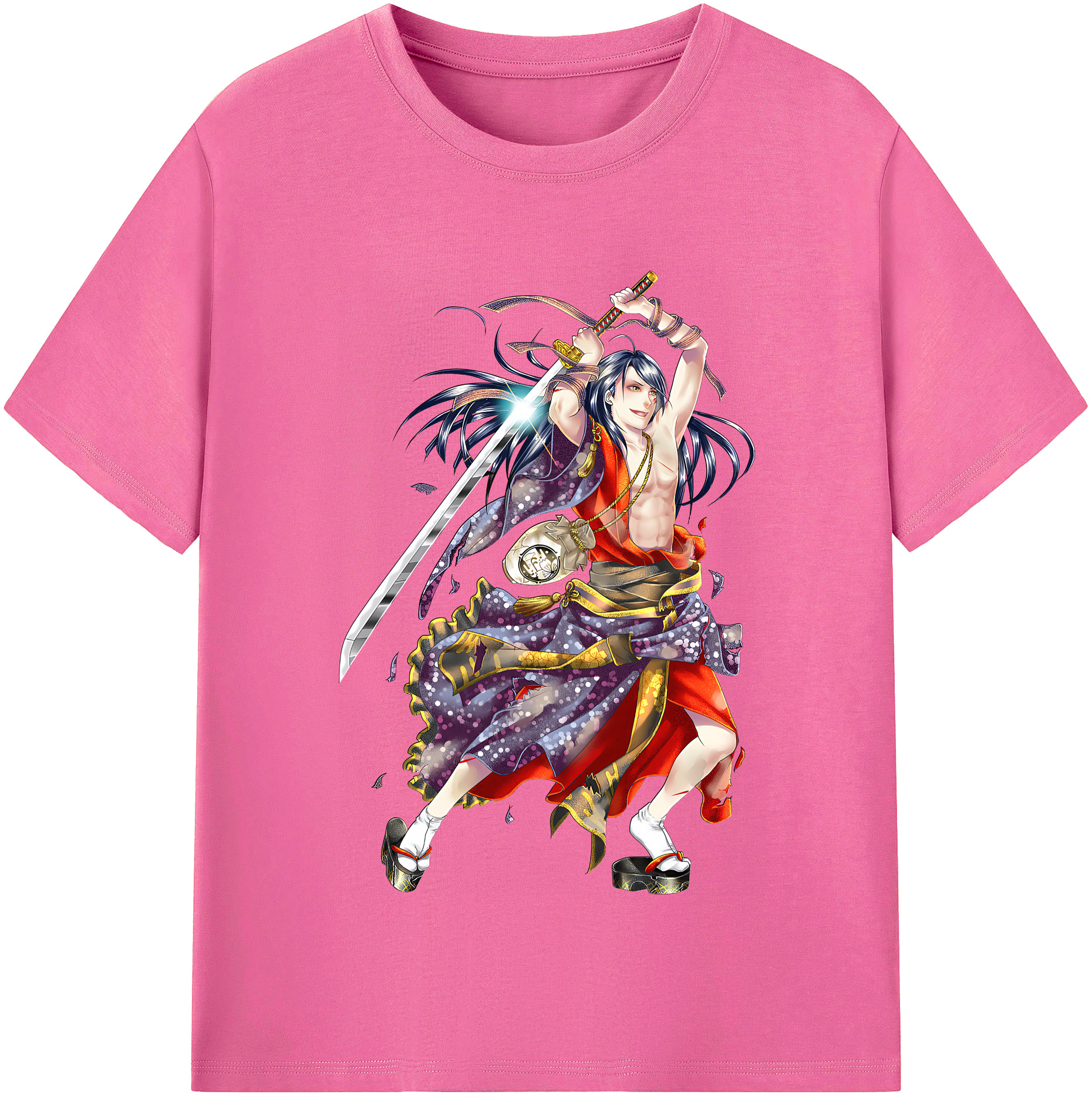 （画像用） 刀剣乱舞 Touken Ranbu レディースカジュアルプリントTシャツ（綿100％）